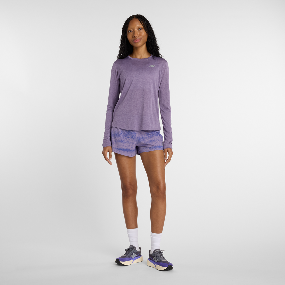 Dámské šortky New Balance WB6177WSAA5 – fialové