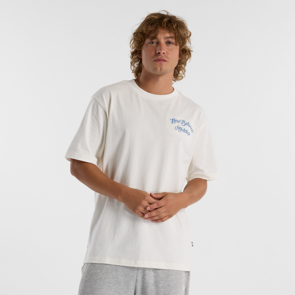 Pánské tričko New Balance MT43556SST – bílé