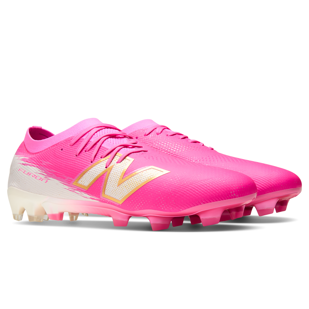 Pánské kopačky New Balance FURON ELITE FG V8 UF1F6O4 – růžové