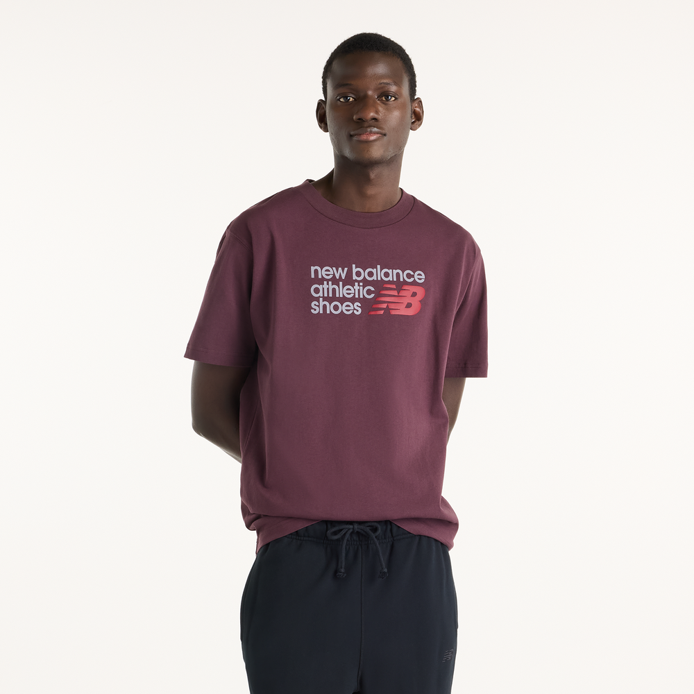 Pánské tričko New Balance MT51900YLR – bordó