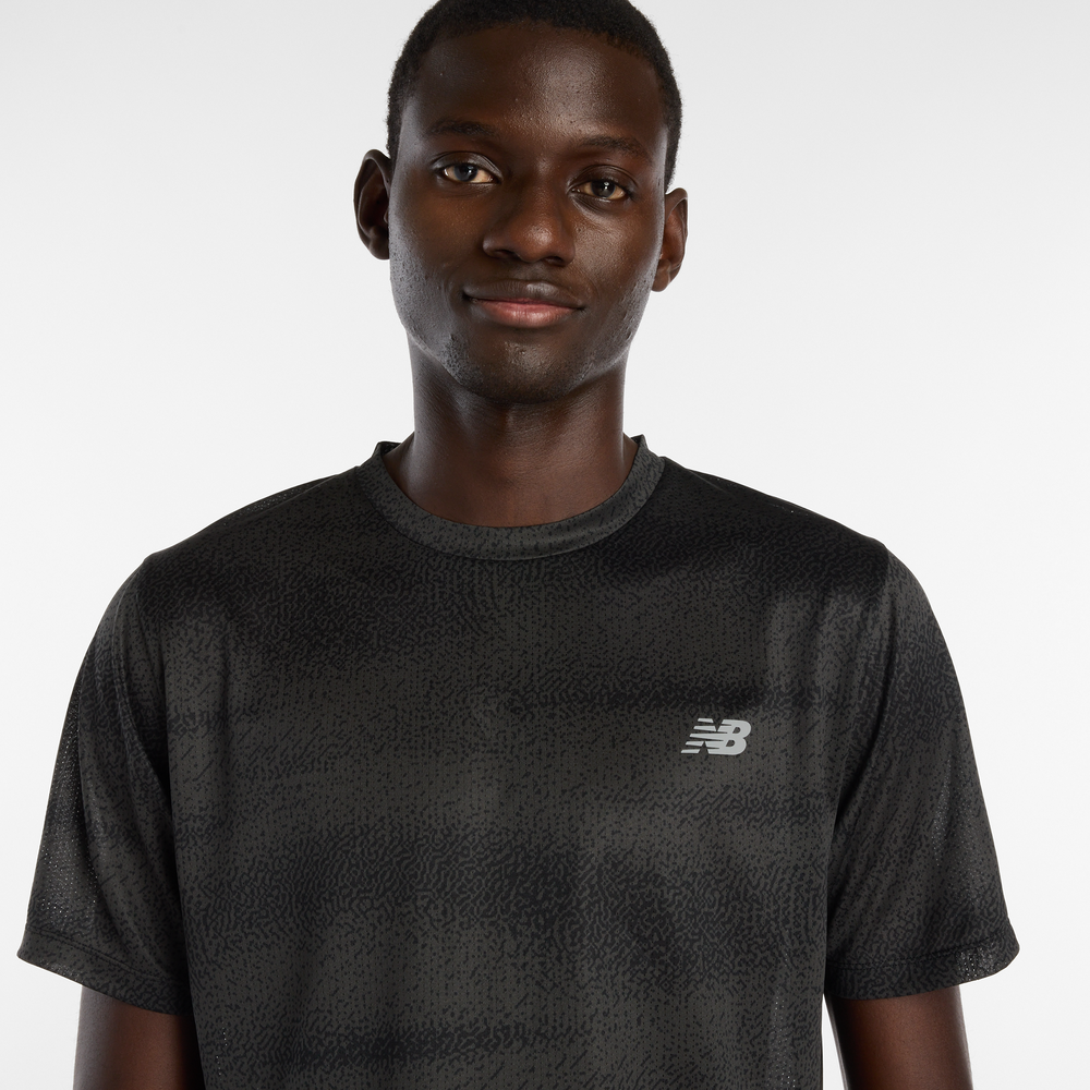 Pánské tričko New Balance MT61G4S7BGR – černé