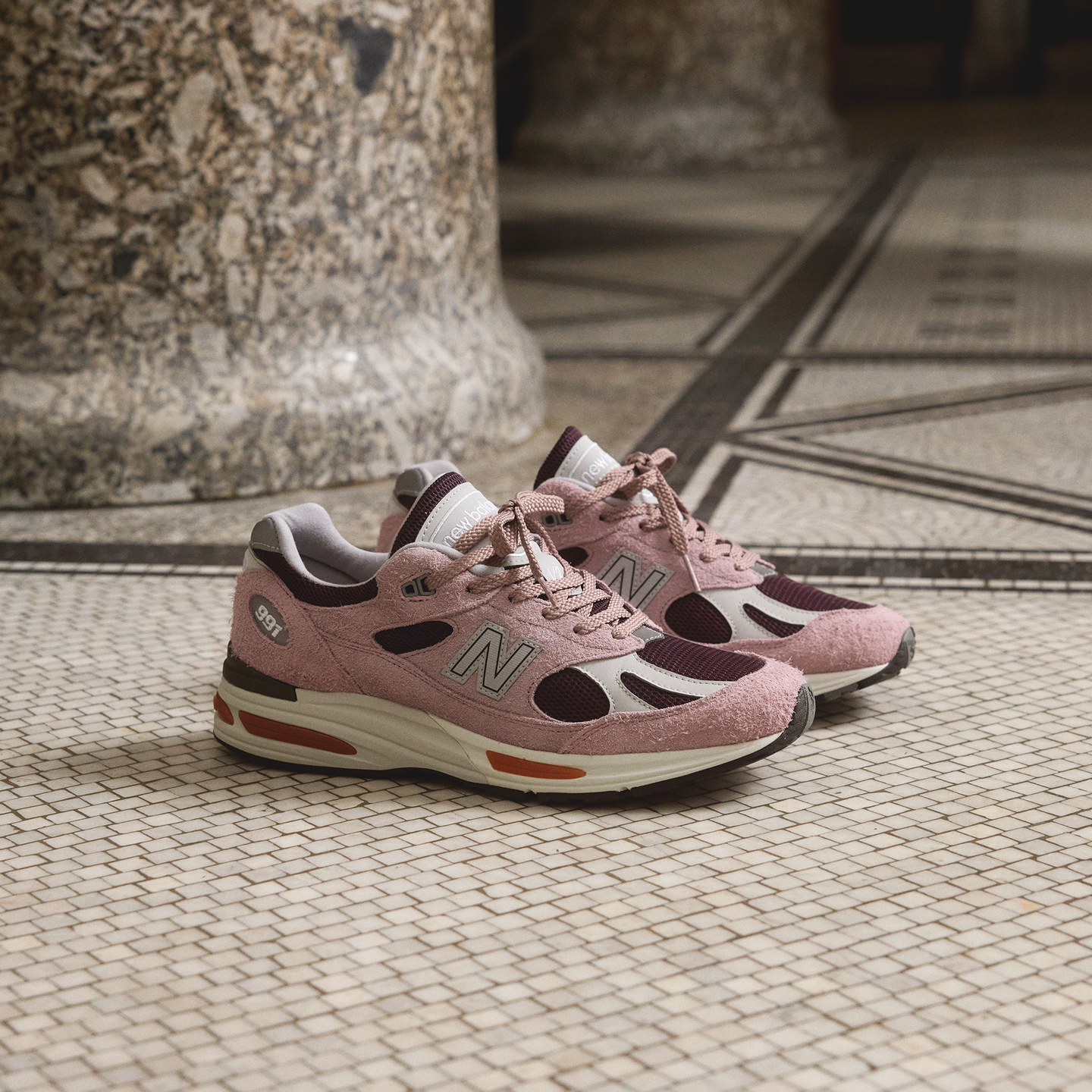 Unisex boty New Balance U991PR2 – růžové
