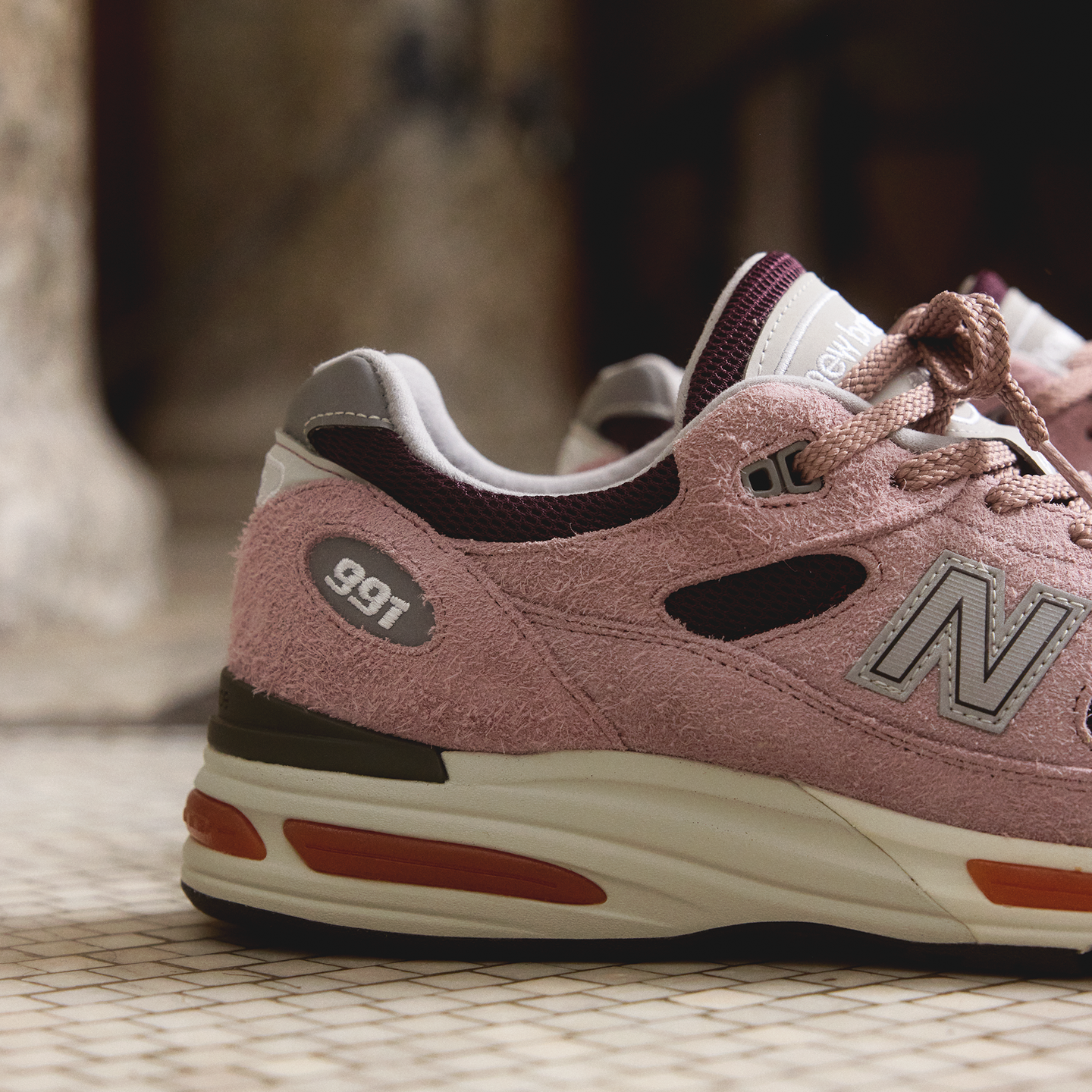 Unisex boty New Balance U991PR2 – růžové