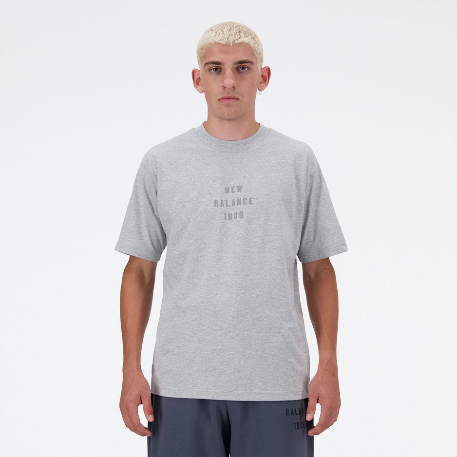 Pánské tričko New Balance MT41519AG – šedé