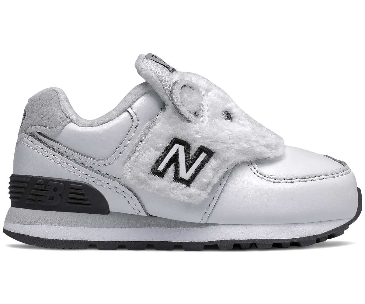 Dětské klasické boty bílé New Balance IV574AQB