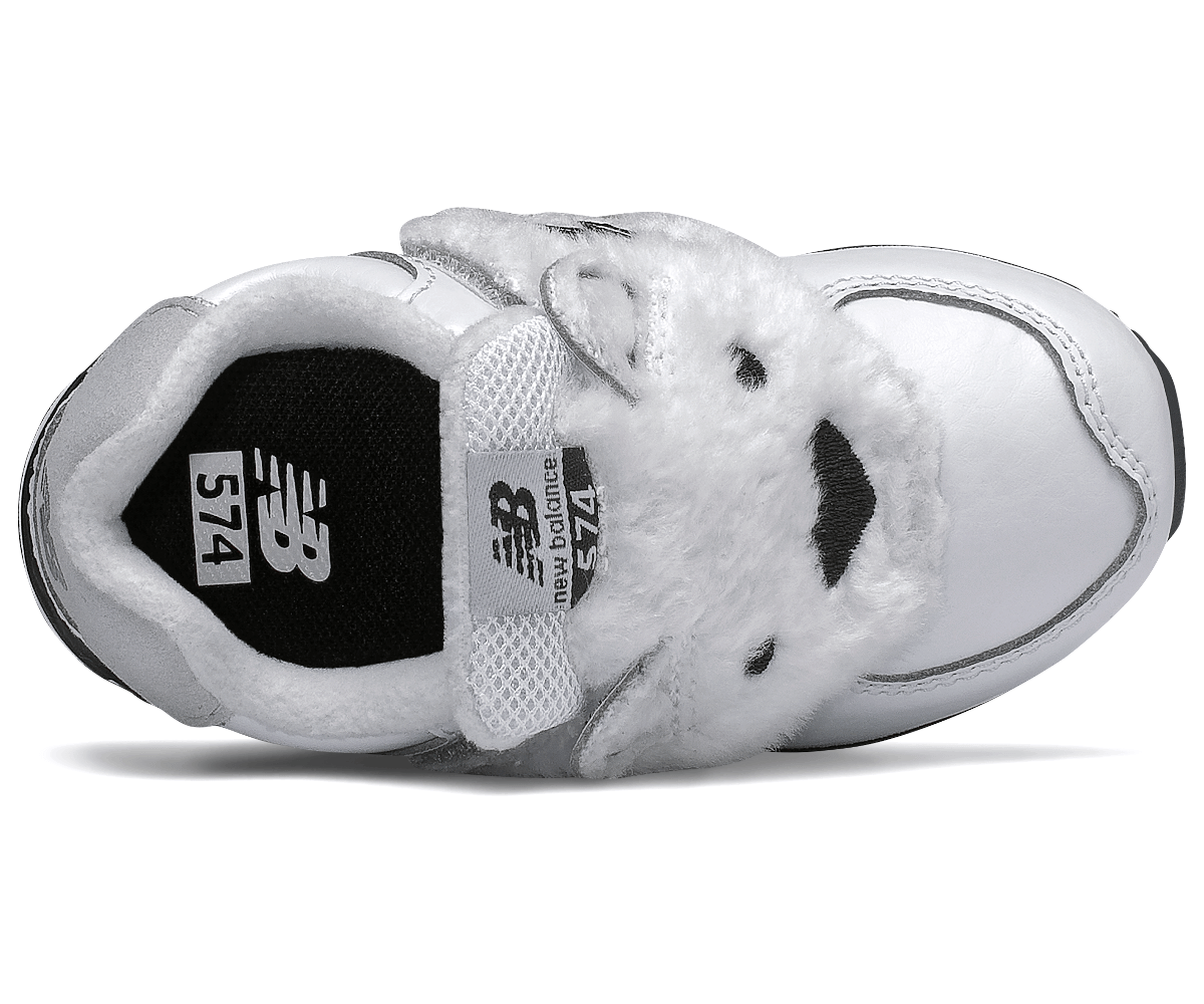 Dětské klasické boty bílé New Balance IV574AQB - Technical View