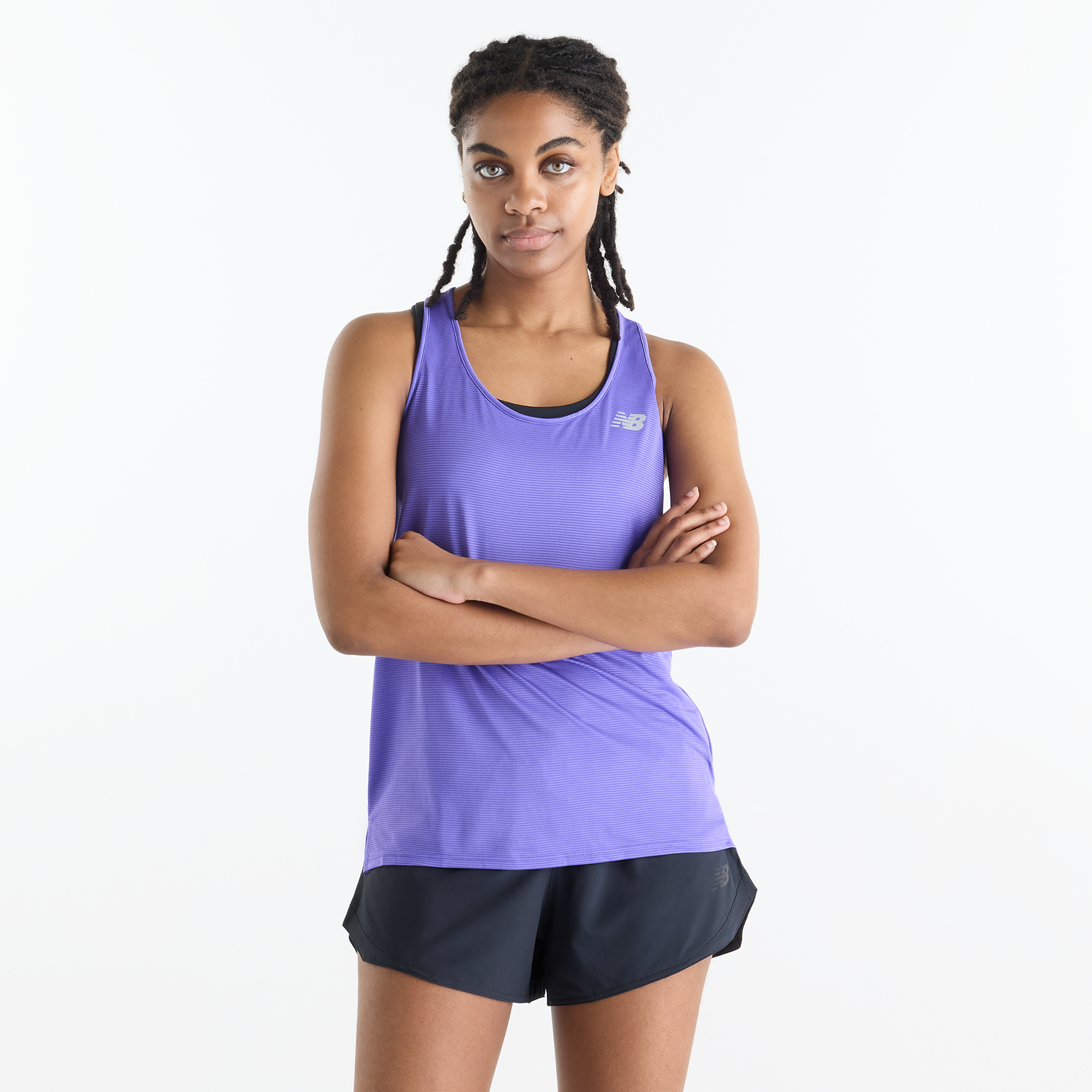 

Dámské tričko New Balance WT41220EPU – fialové