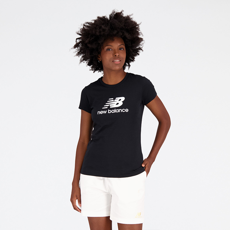 Levně Dámské tričko New Balance WT31546BK – černé
