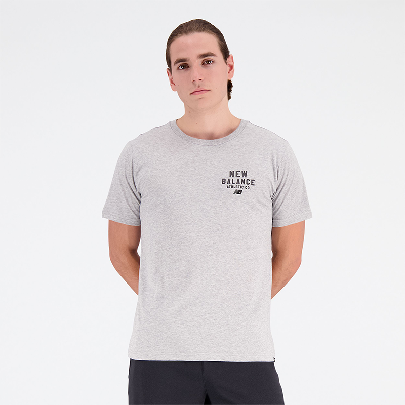 Levně Pánské tričko New Balance MT31909AG – šedé