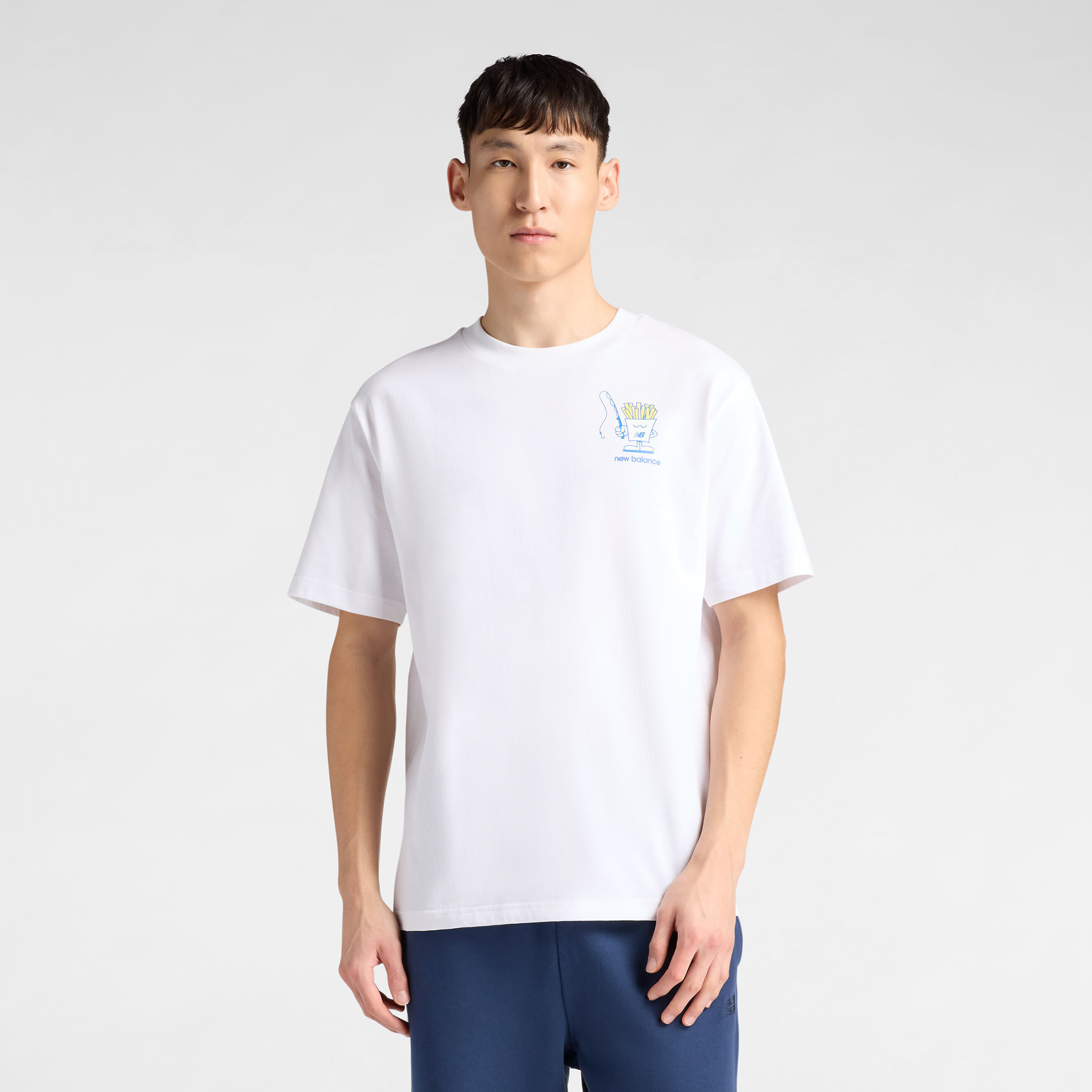 Pánské tričko New Balance MT61I5BMWT – bílé