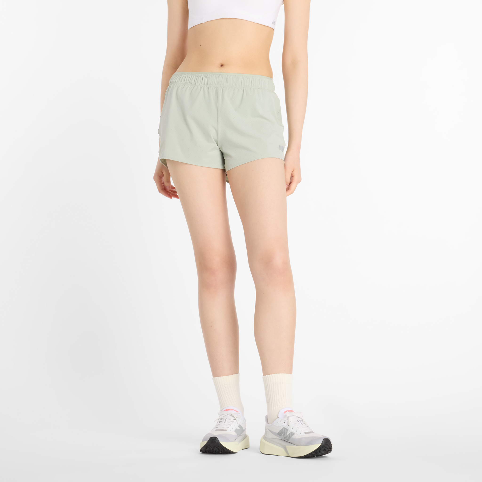 

Dámské šortky New Balance WS41286GAS – zelené