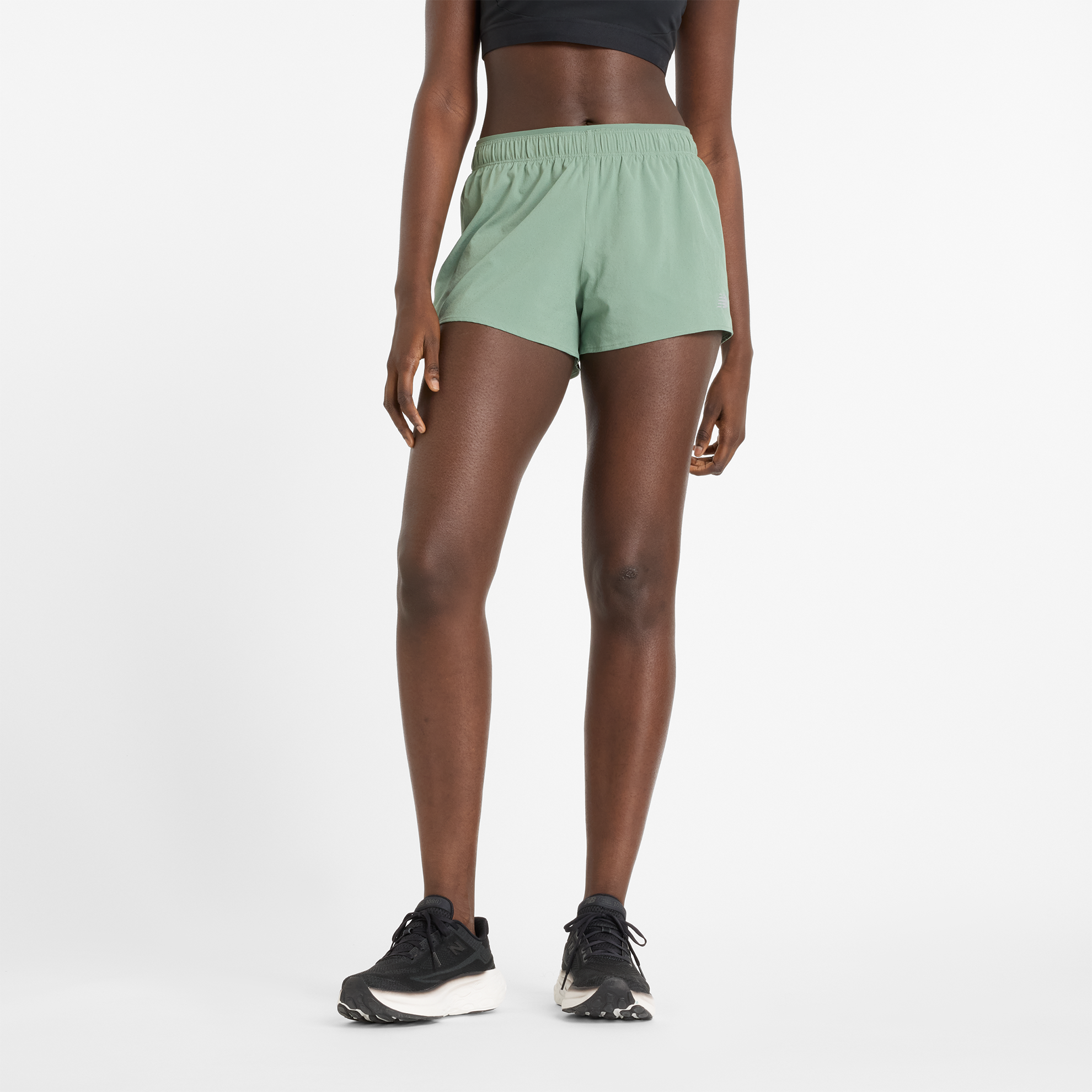 

Dámské šortky New Balance WS41286DKJ – zelené