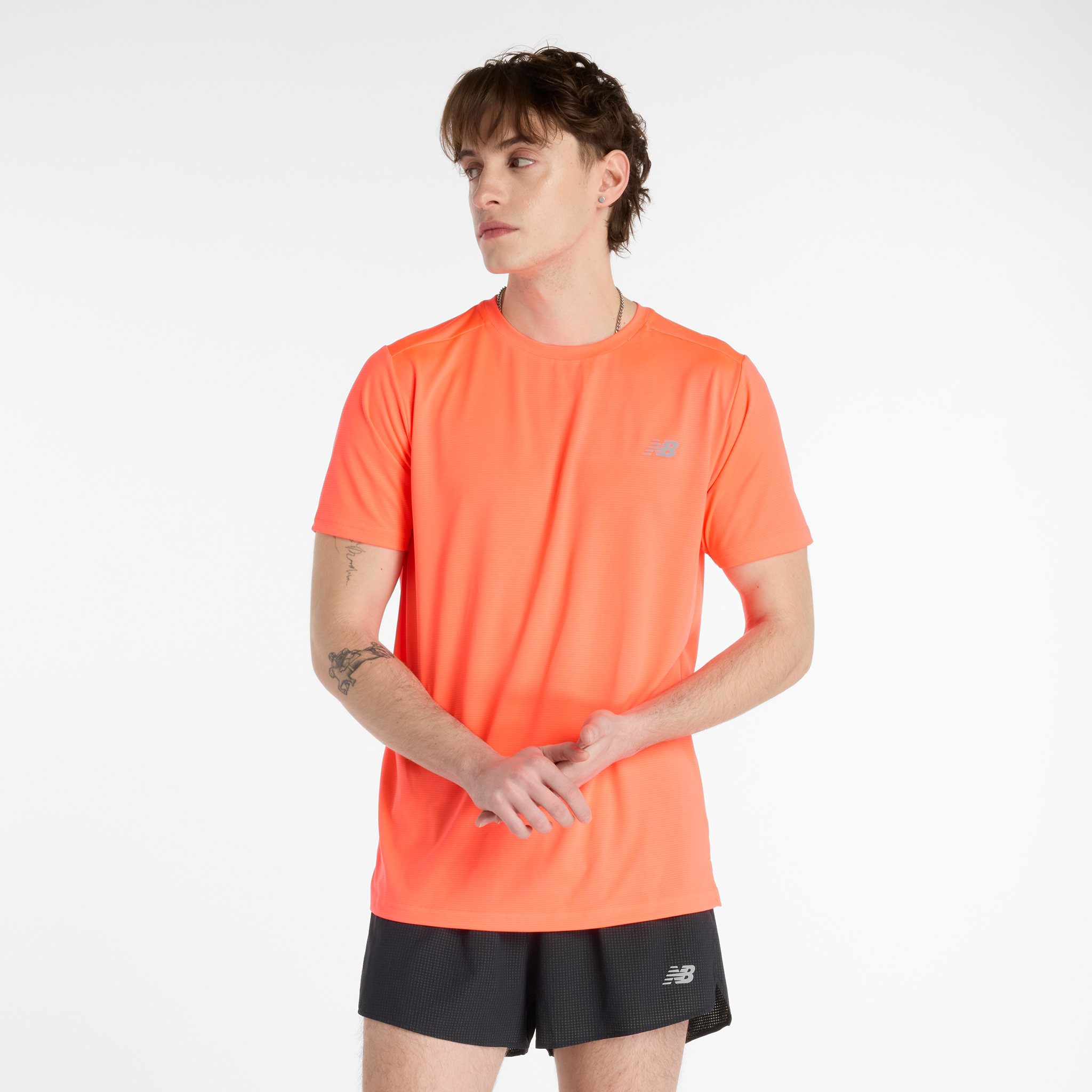 

Pánské tričko New Balance MT41222URR – oranžová