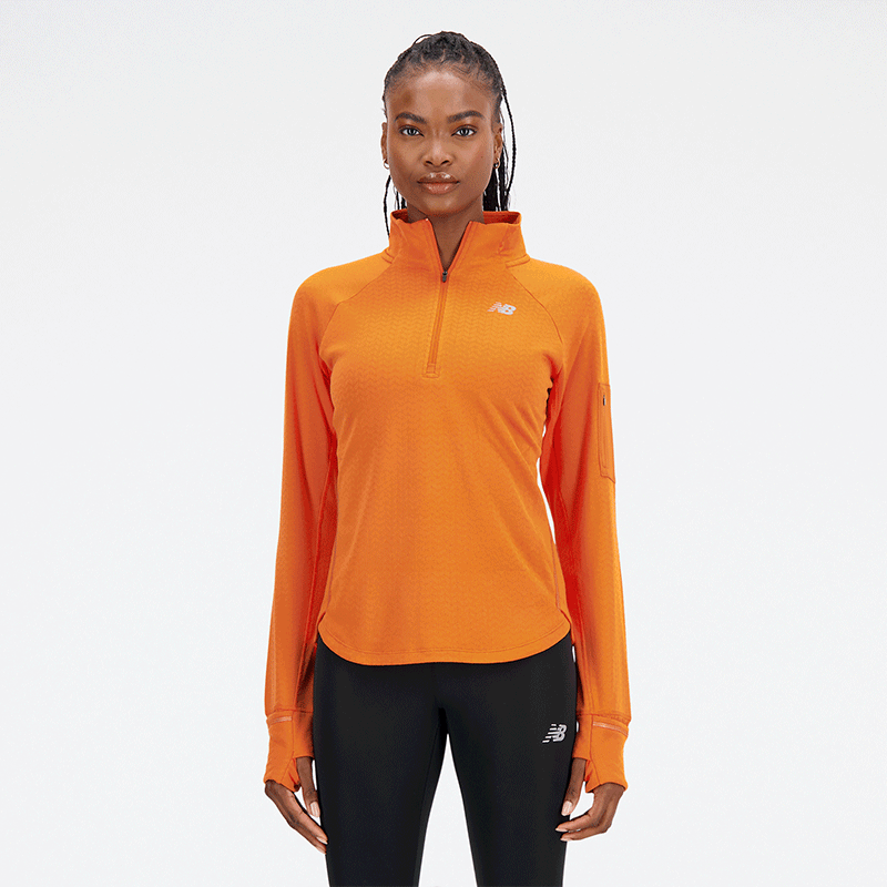 

Dámská mikina New Balance WT23252CEN – oranžová