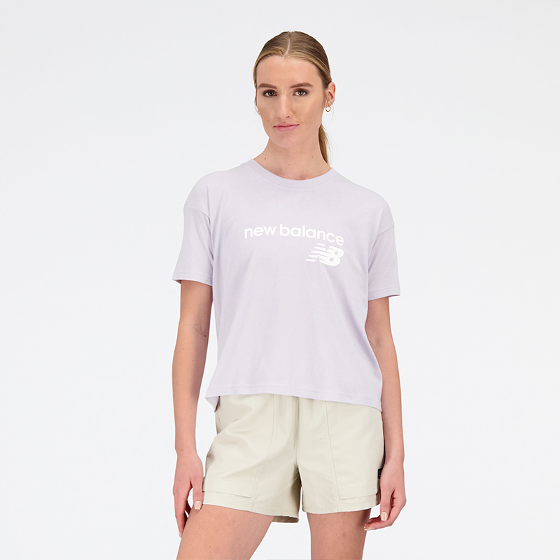 

Dámské tričko New Balance WT03805GRV – fialové