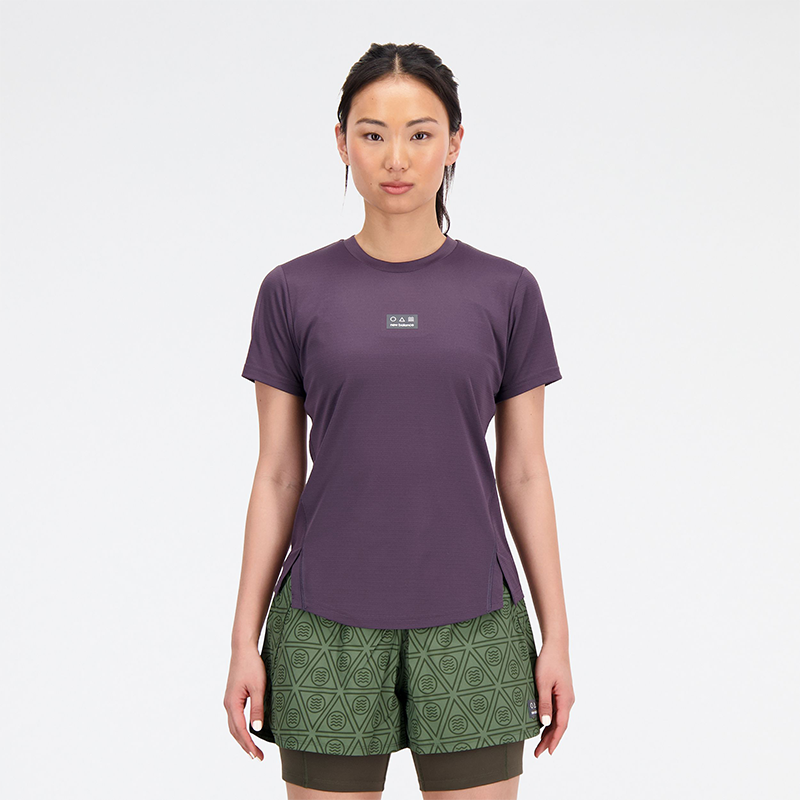 

Dámské tričko New Balance WT33277ILL – fialové