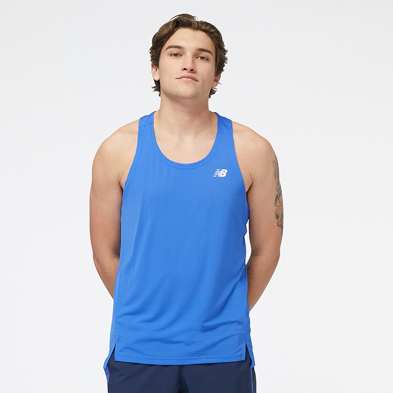 

Pánské tričko New Balance MT23220MIB – modré