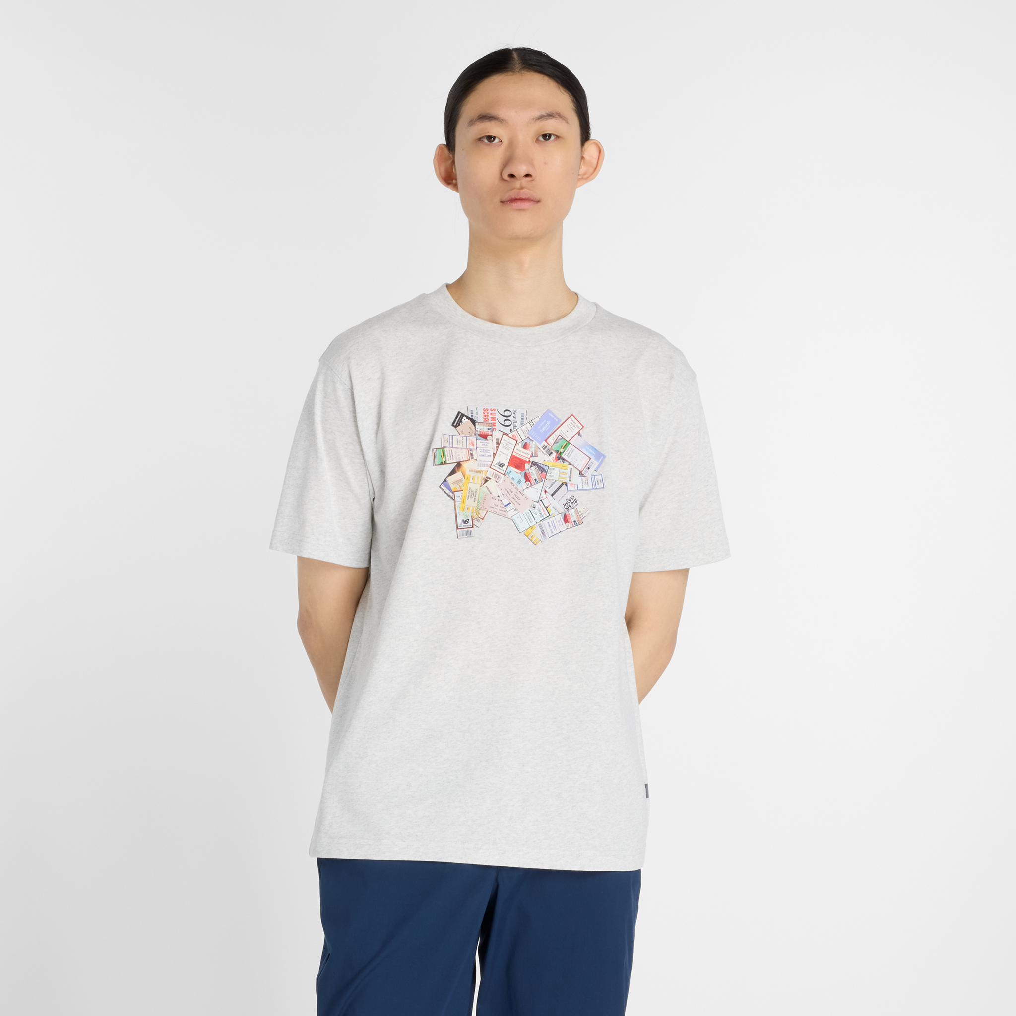 

Pánské tričko New Balance MT53905AHH – šedé