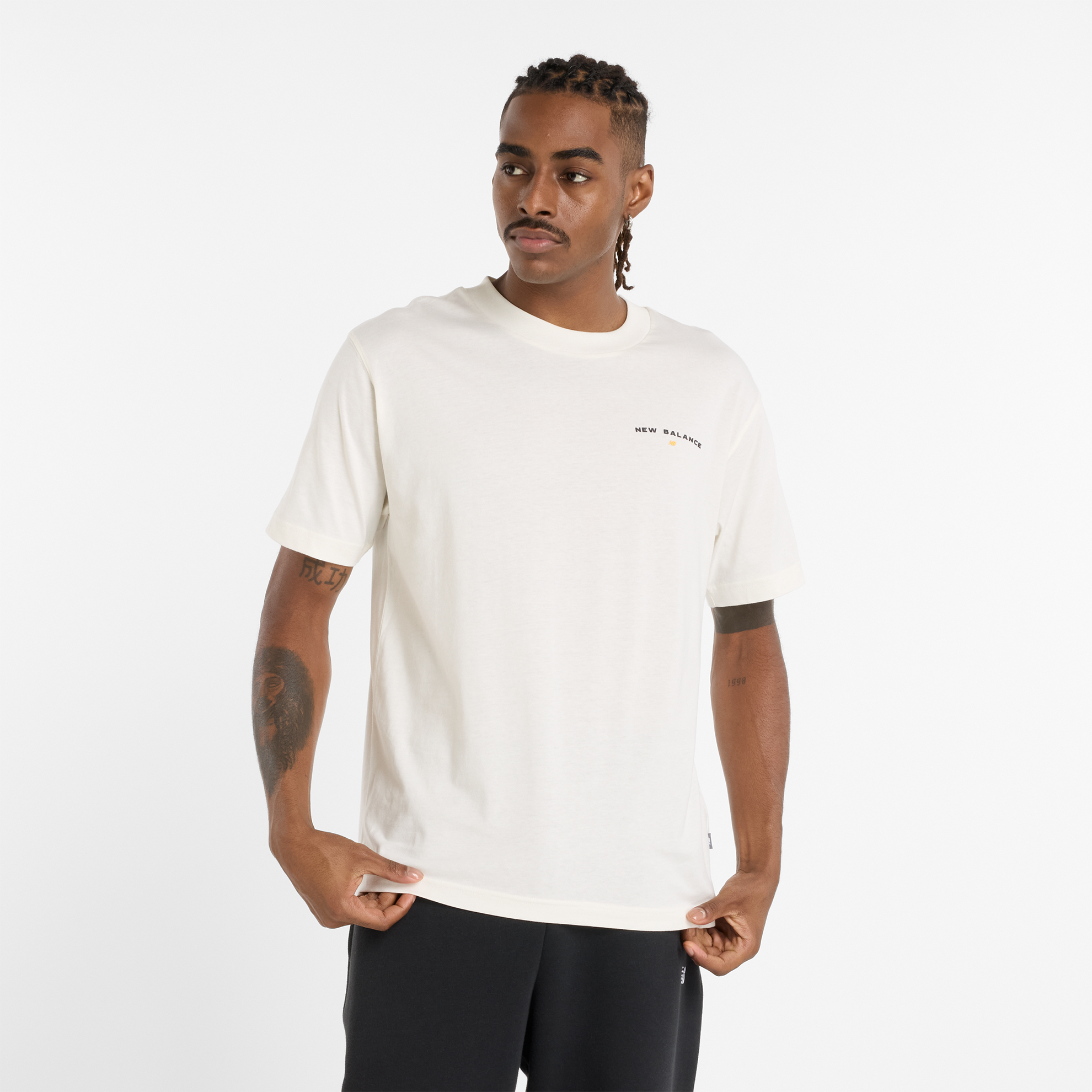 

Pánské tričko New Balance MT51507SST – bílé