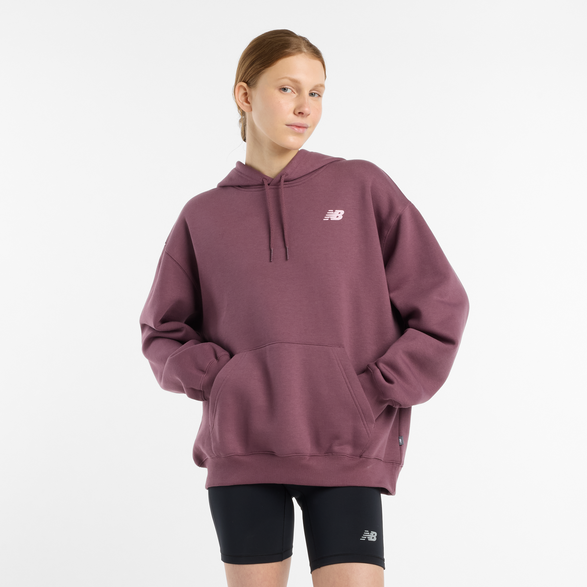 

Dámská mikina New Balance WT51947FDP – bordó