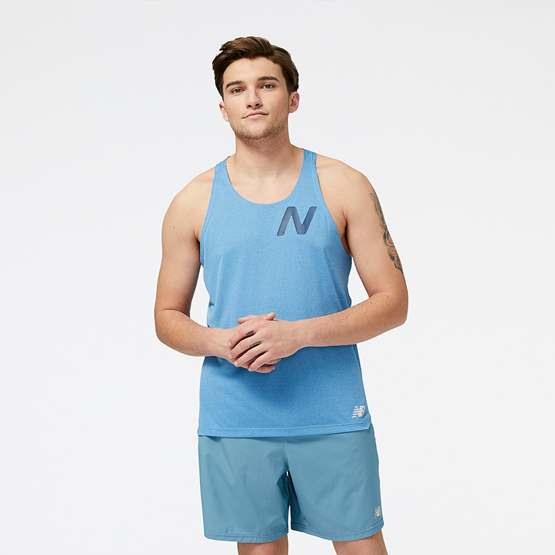 

Pánské tričko New Balance MT21276HBT – modré
