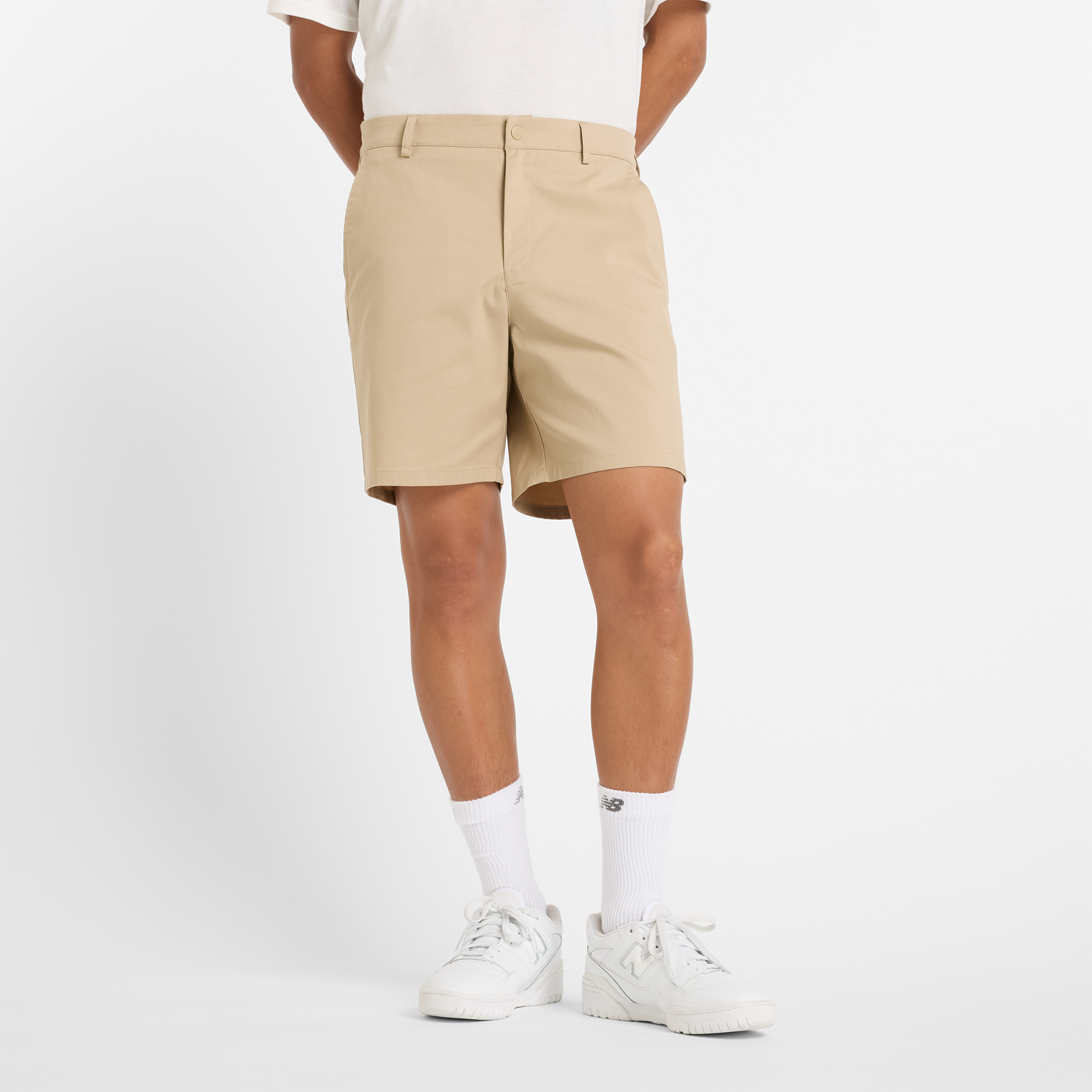 

Pánské šortky New Balance MS51583SOT – béžové