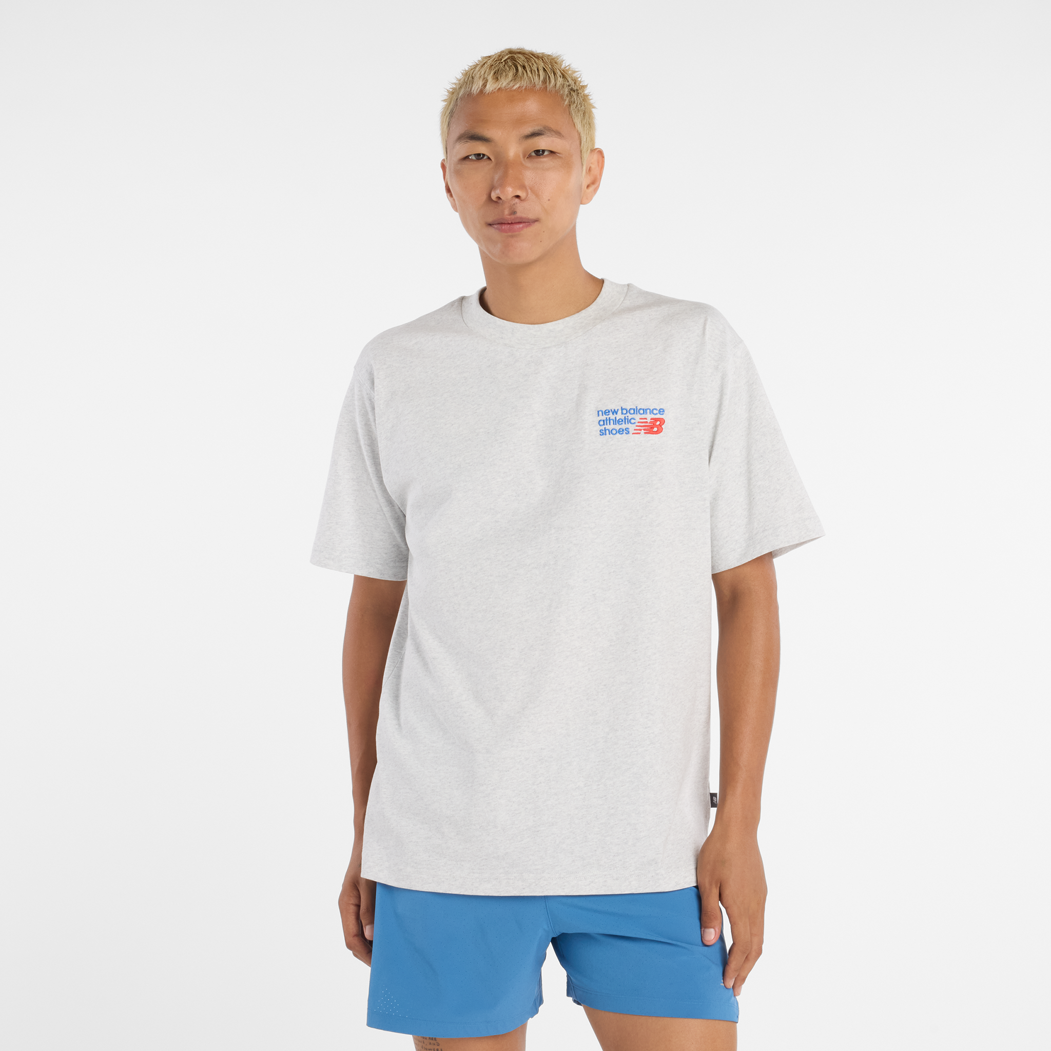 

Pánské tričko New Balance MT41908AHH – šedé