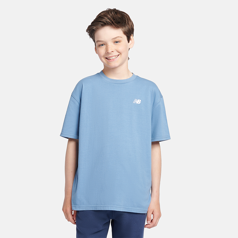 

Dětské tričko New Balance LAKB0001HEB – modré