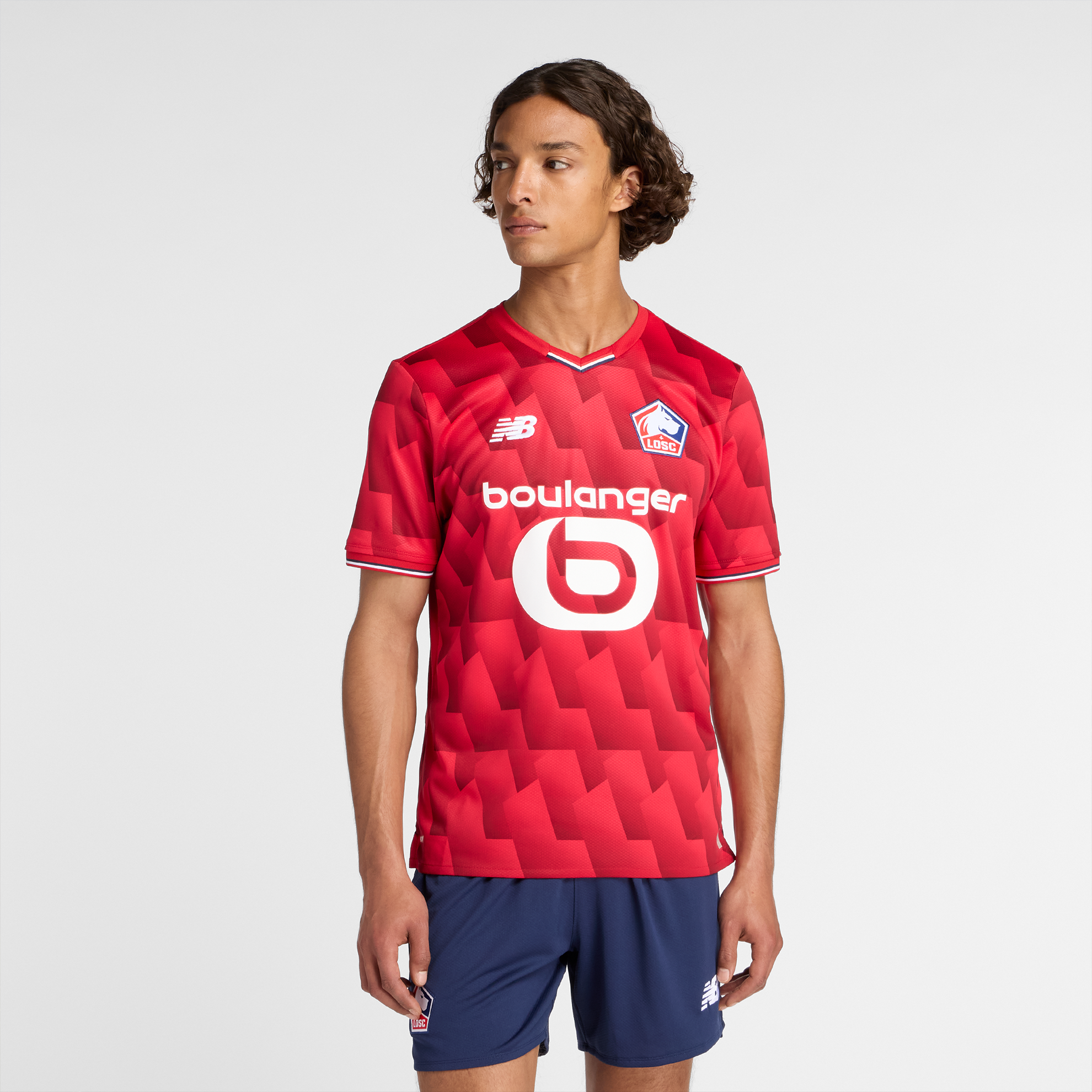 

Pánské tričko New Balance LOSC Lille MT230454HME – červené