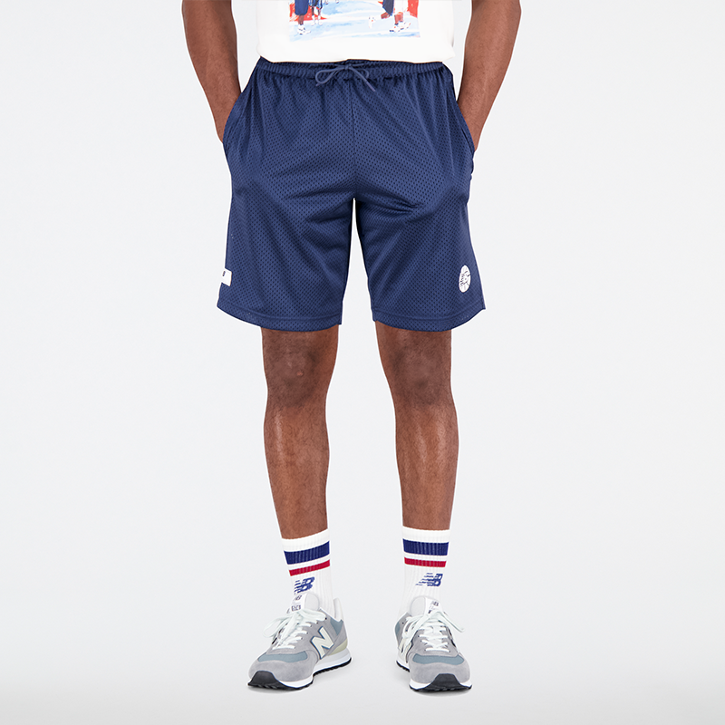 

Pánské šortky New Balance MS23583NNY – tmavomodrá