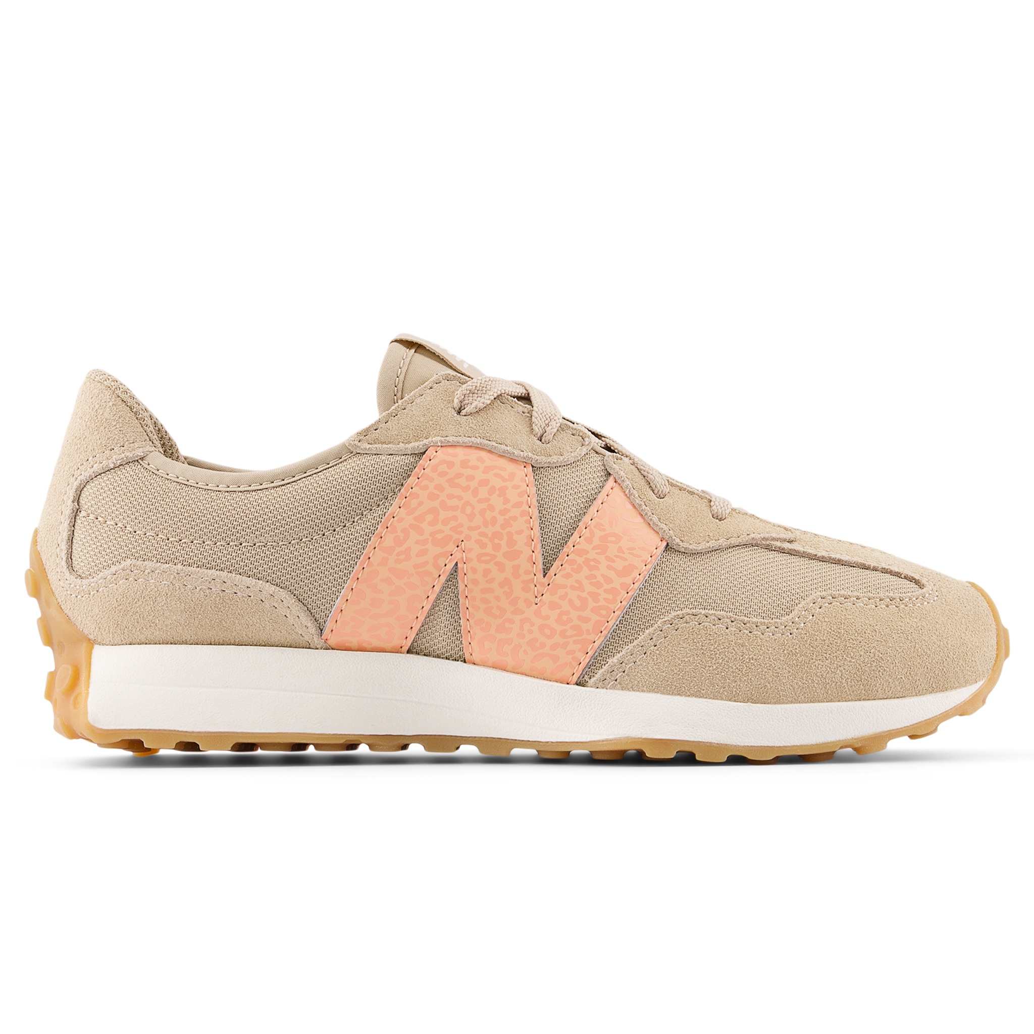

Dětské boty New Balance GS327WO – béžové