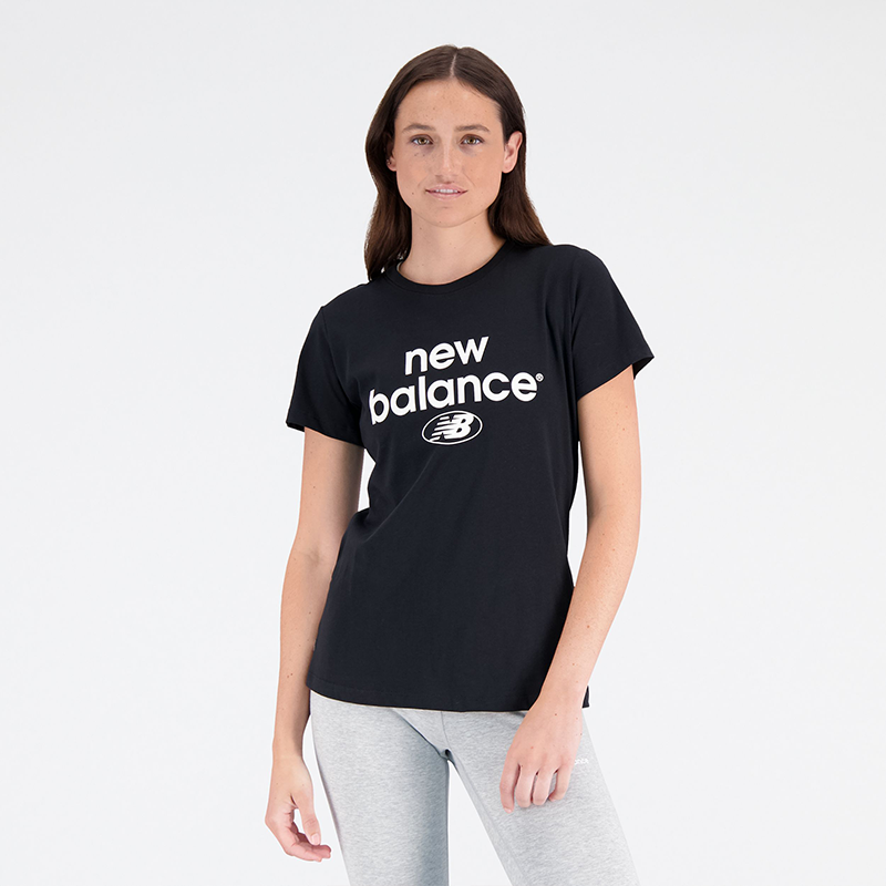 Levně Dámské tričko New Balance WT31507BK – černé