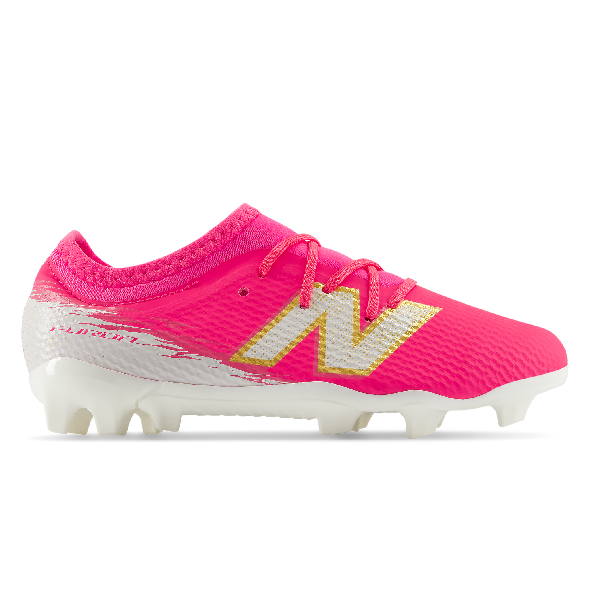 

Dětské kopačky New Balance FURON TEAM JNR FG V8 YF3F6WF – růžové