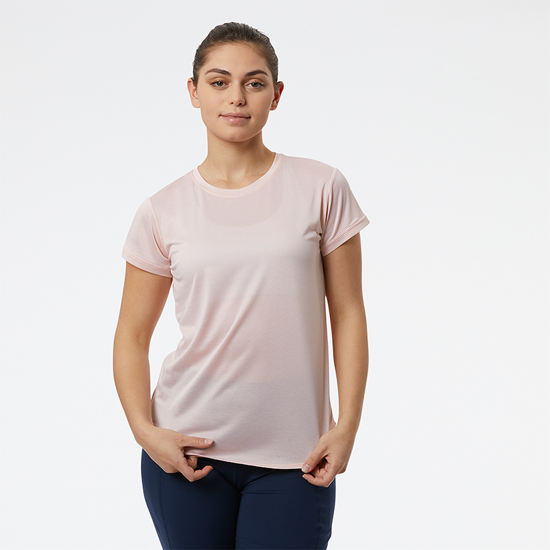 Levně Dámské tričko New Balance WT11452PH3 – růžové
