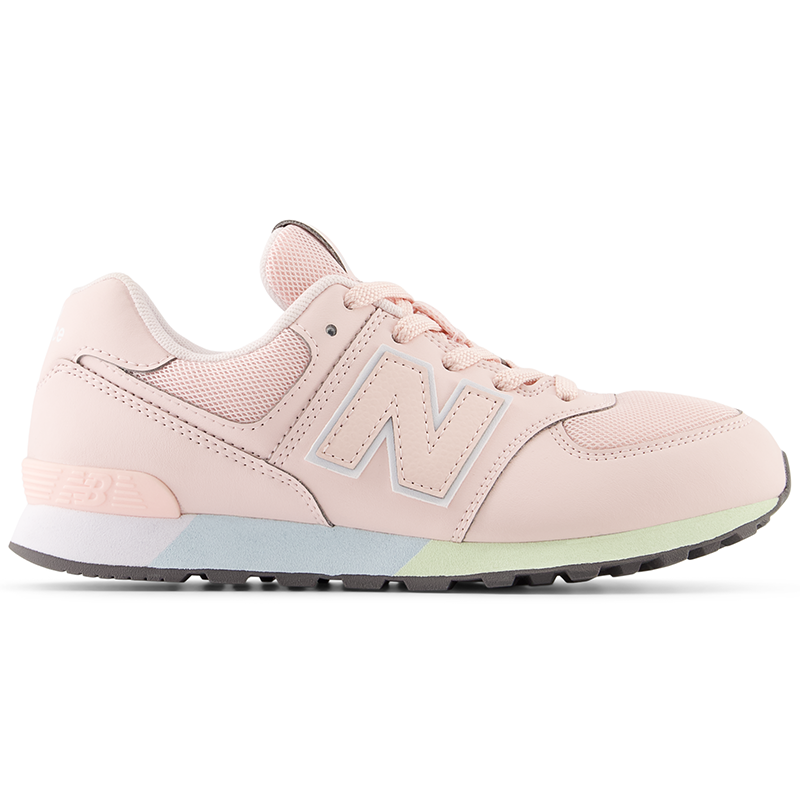 Levně Dětské boty New Balance GC574MSE – růžové