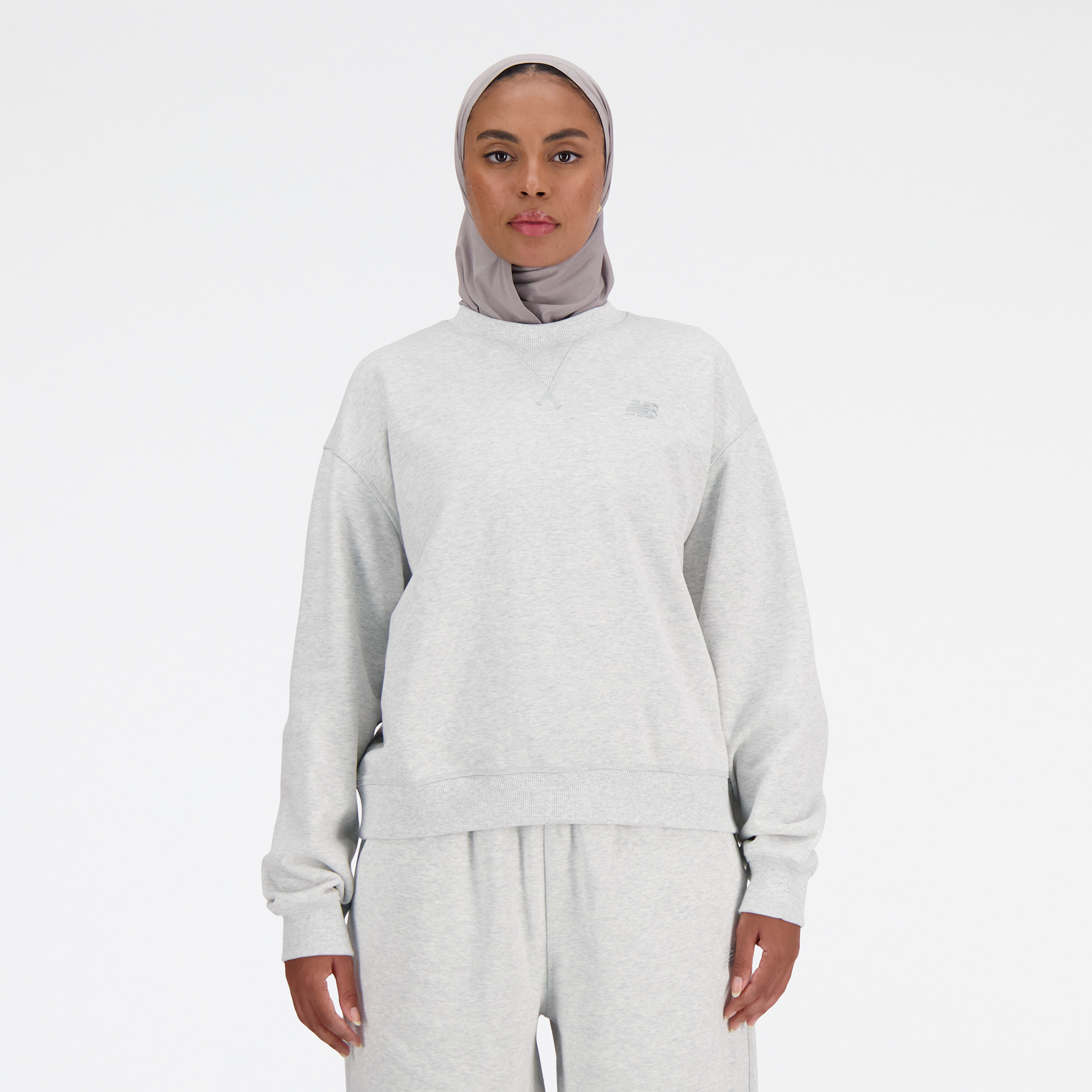 

Dámská mikina New Balance WT41500AHH – šedé