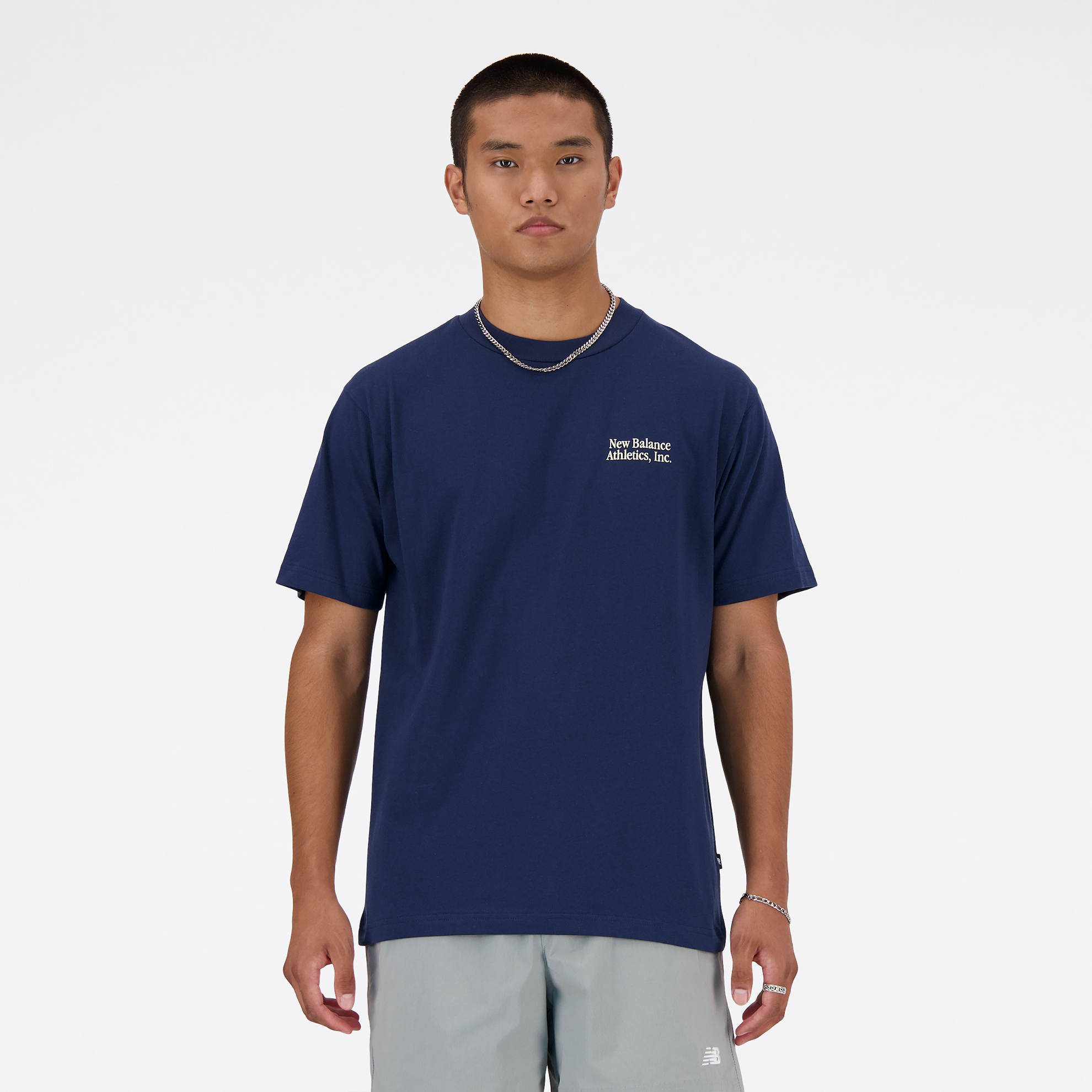 

Pánské tričko New Balance MT41588NNY – tmavomodrá