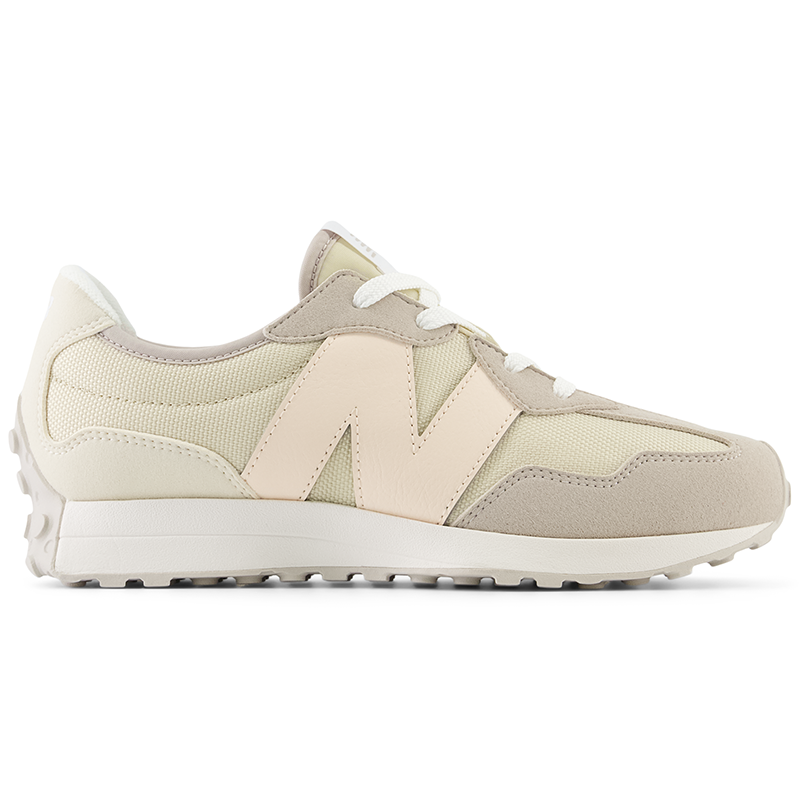 

Dětské boty New Balance GS327FM – béžové