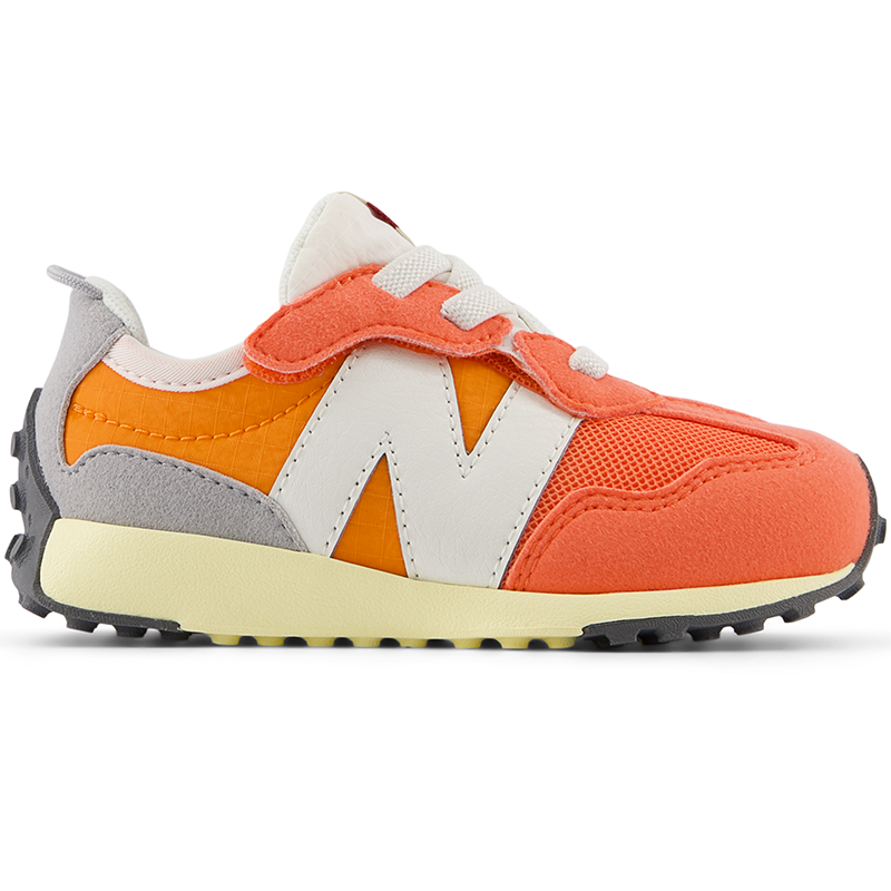 Levně Dětské boty New Balance NW327RF– oranžová