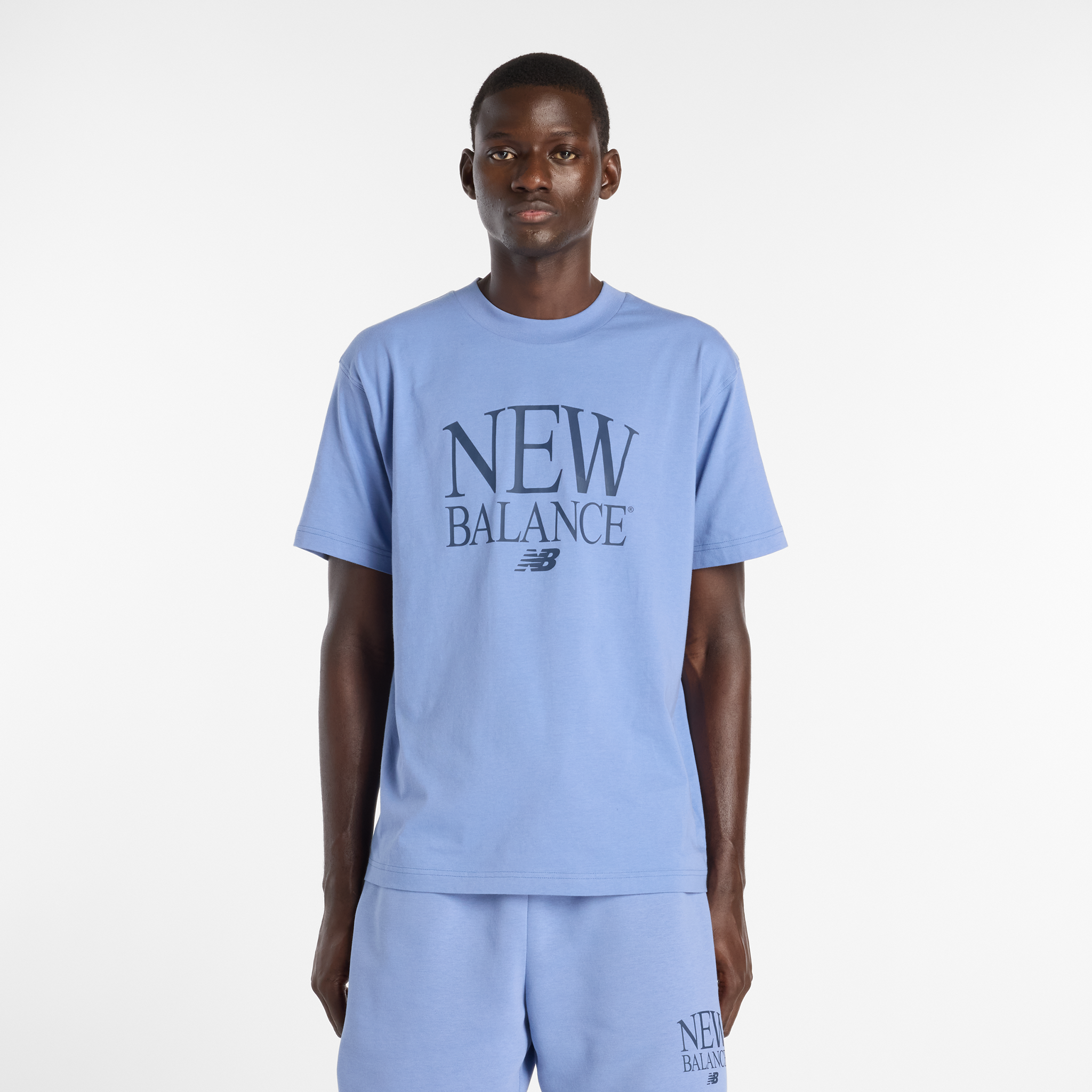 Pánské tričko New Balance MT61X6EQAA3 – modré