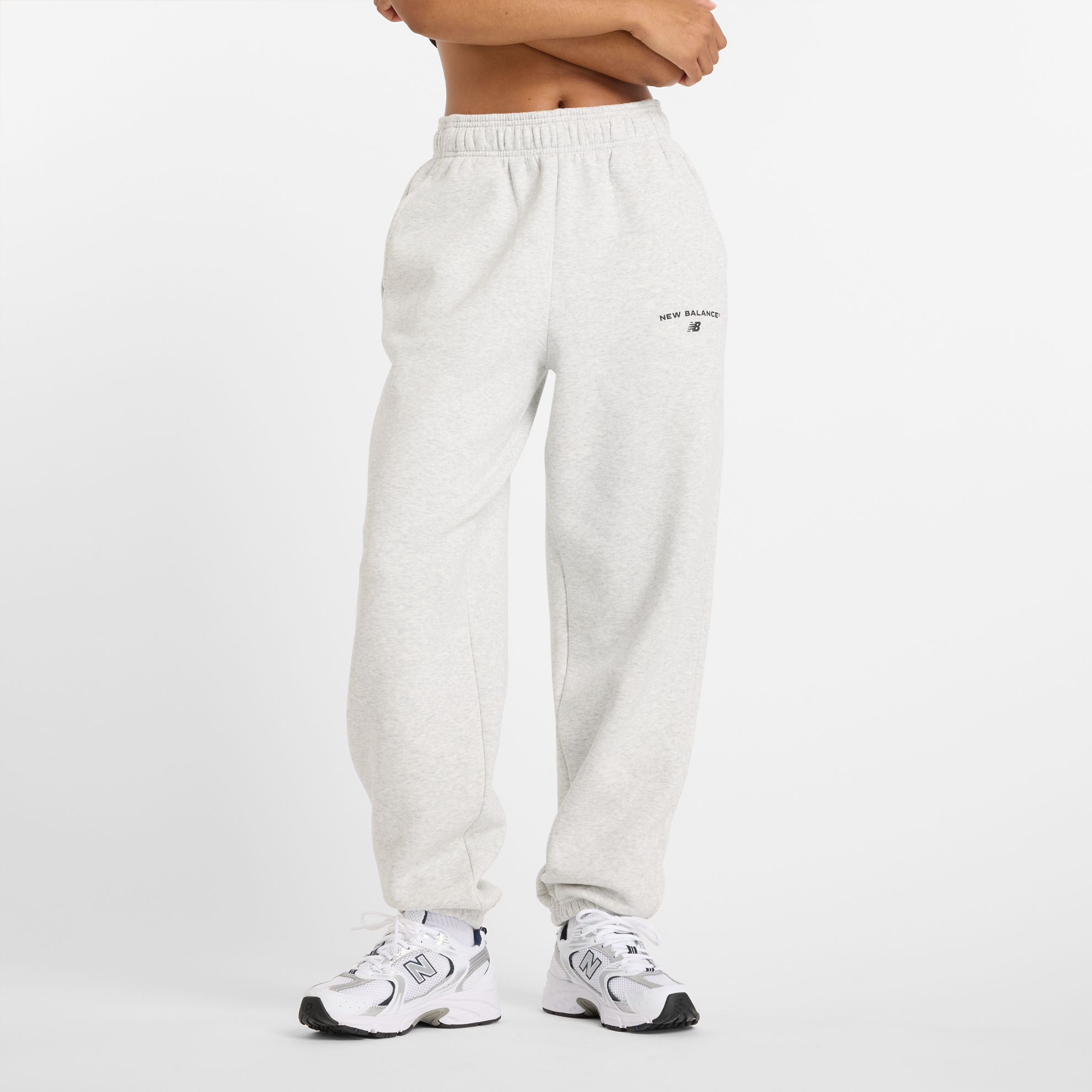 

Dámské kalhoty New Balance WP51500AHH – šedé
