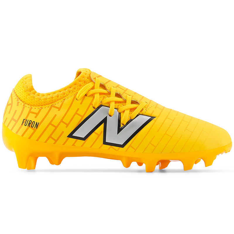 Levně Dětské kopačky New Balance FURON V7+ DISPATCH JNR FG SJF3FZ75 – žluté