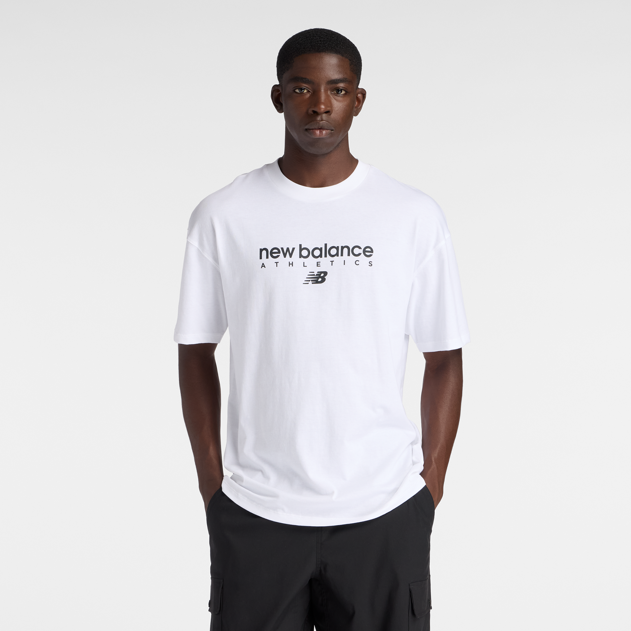 Pánské tričko New Balance MT61D0U5WT – bílé