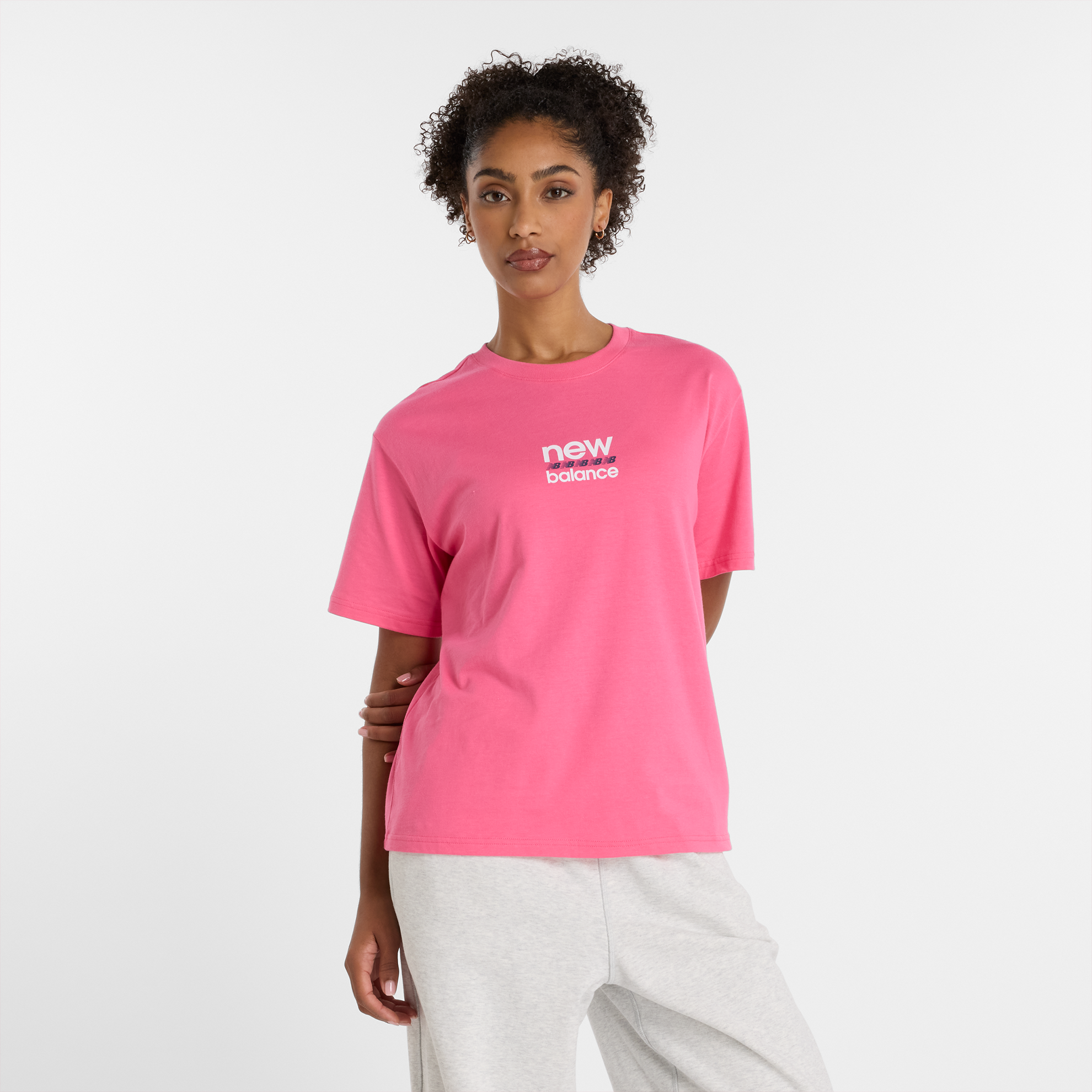 

Dámské tričko New Balance WT51541DAB – růžové