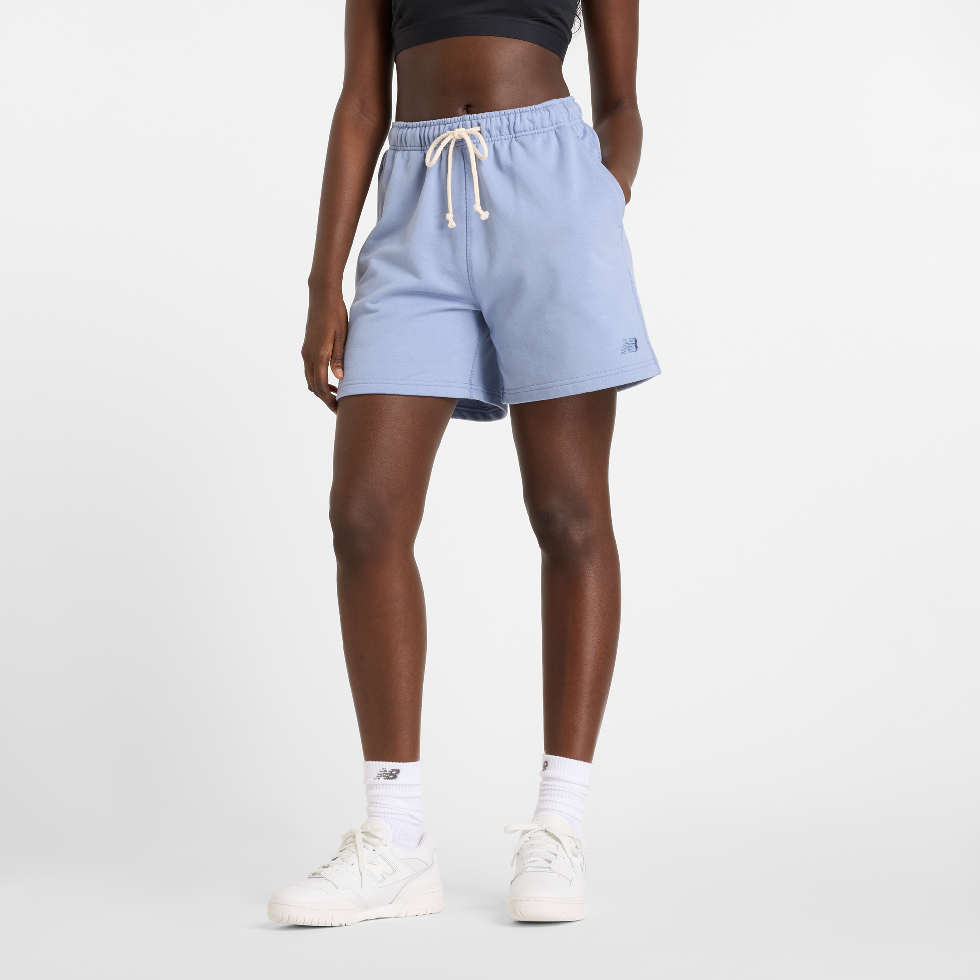 

Dámské šortky New Balance WS41508DUS – modré