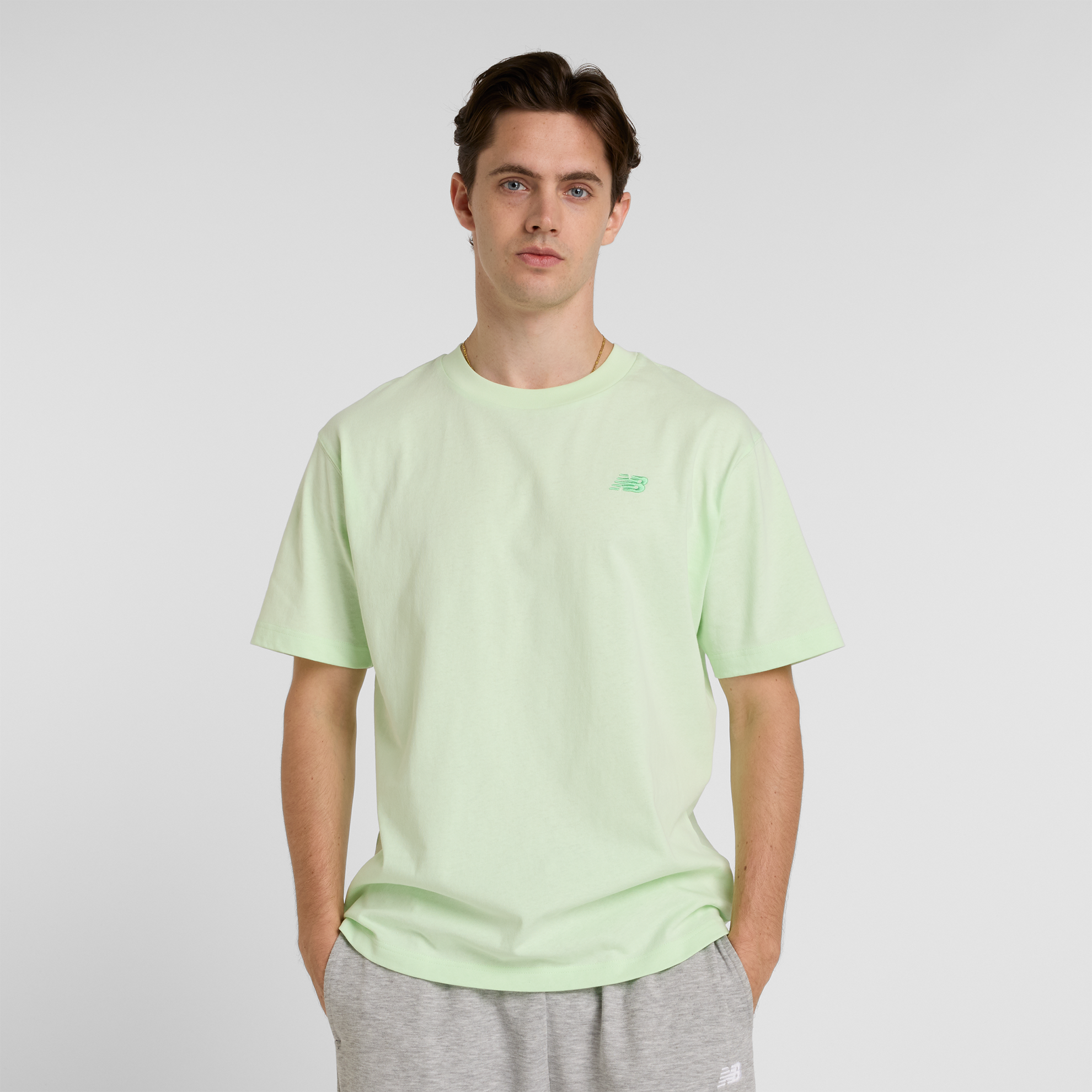 

Pánské tričko New Balance MT41533MEW – zelené