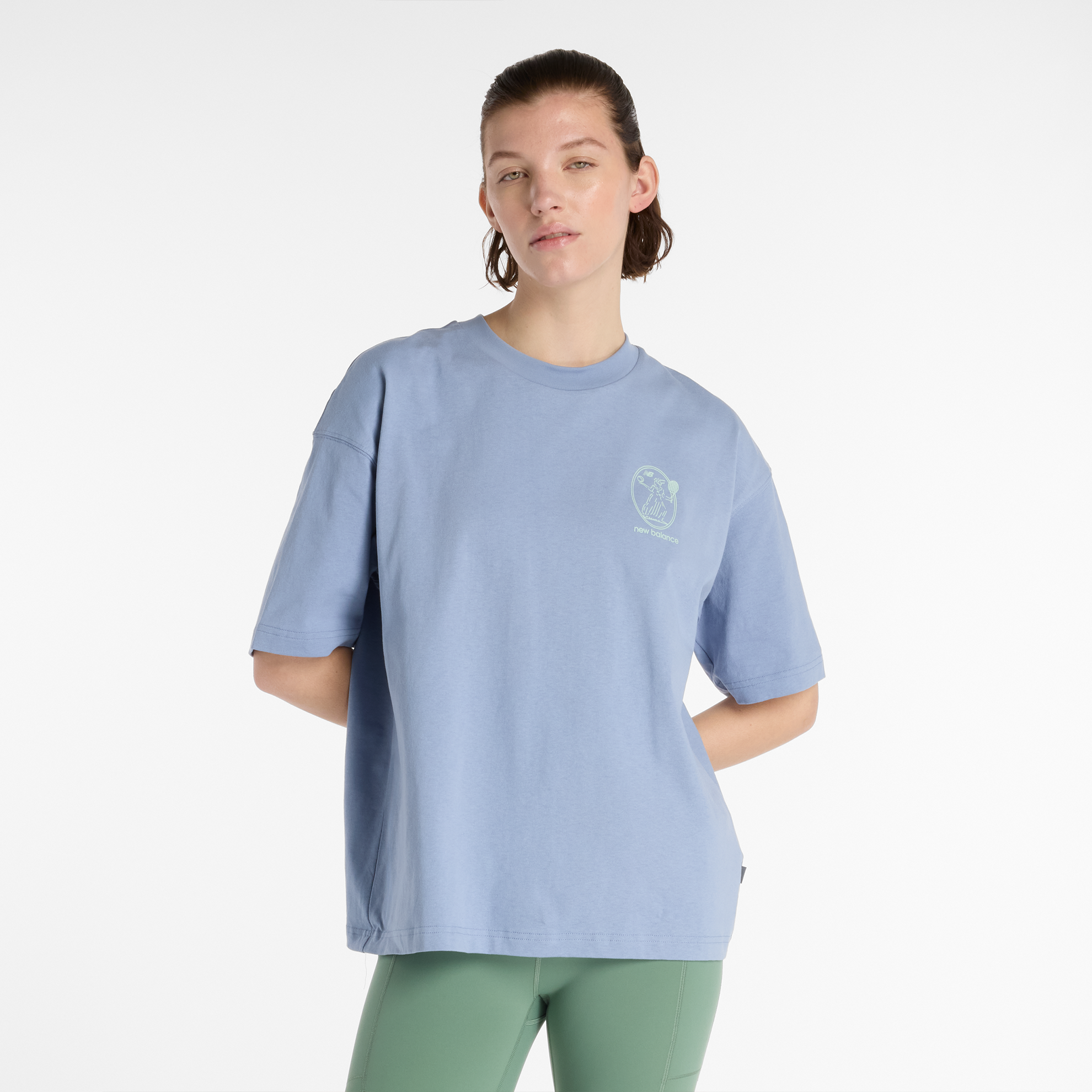 

Dámské tričko New Balance WT51940DUS – modré