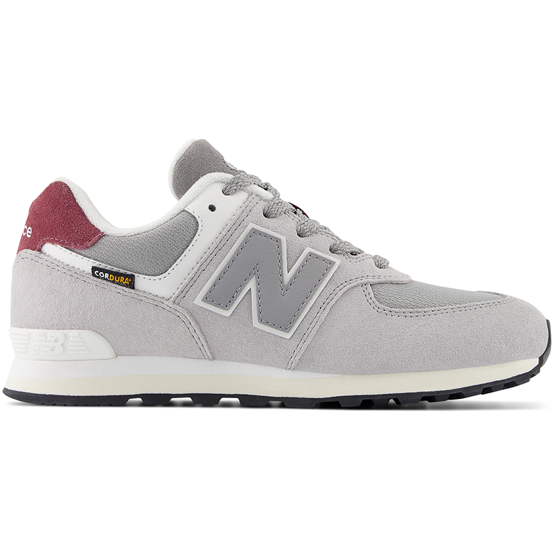 

Dětské boty New Balance GC574KBR – šedé