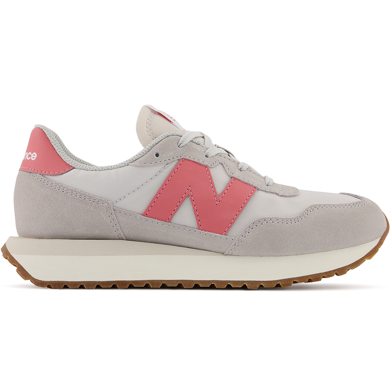 

Dětské boty New Balance GS237PK – šedé