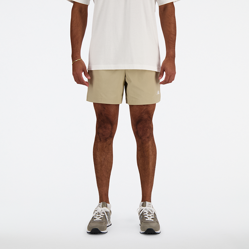 Levně Pánské šortky New Balance MS41517SOT – béžové